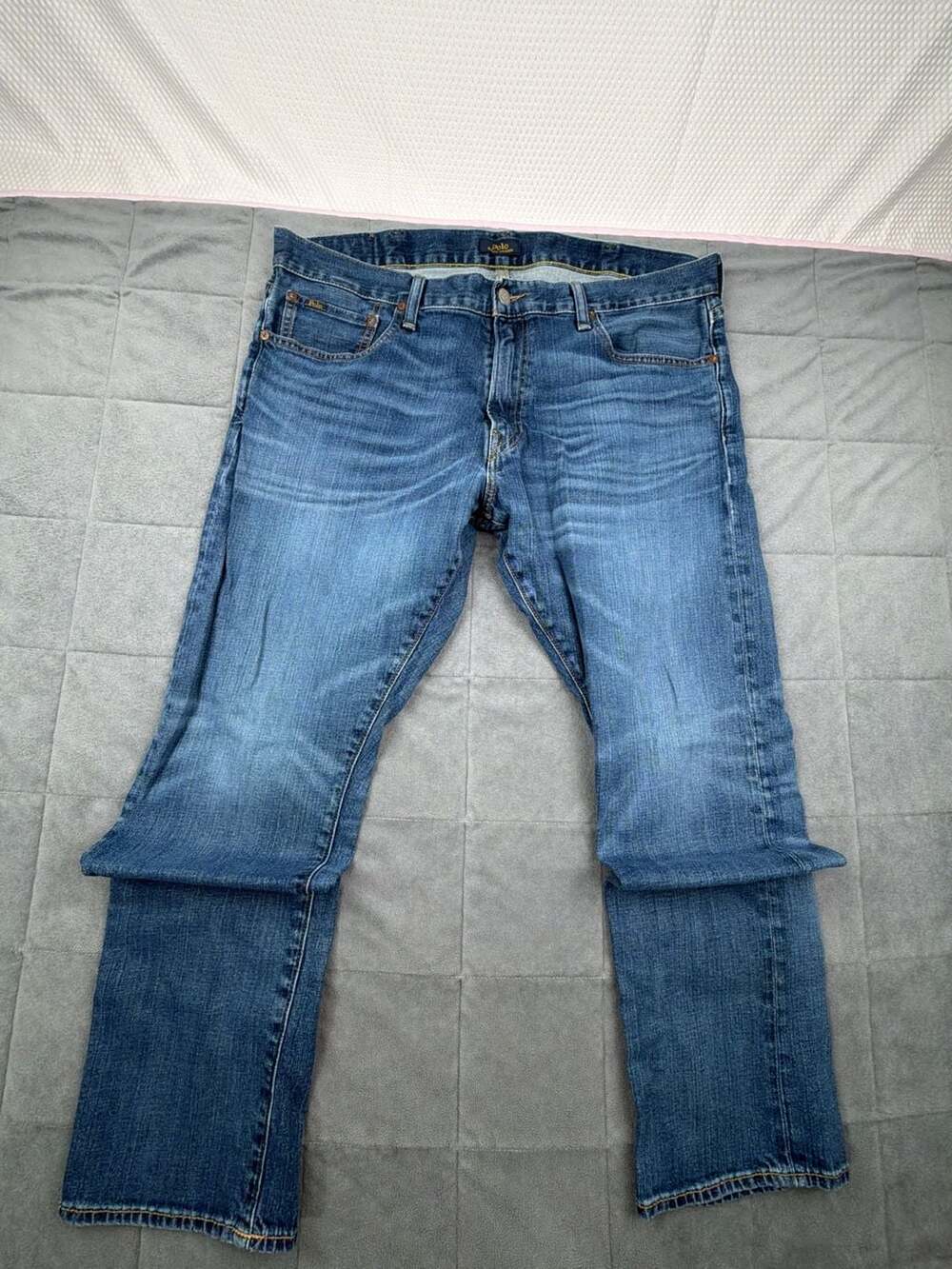 Polo Ralph Lauren The Varick Slim Straight Blue Denim Jeans 38x32